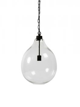 Hertex Haus WYN-GL-ORB-L-MIDNIGHT Glass Orb Pendant In Midnight Large