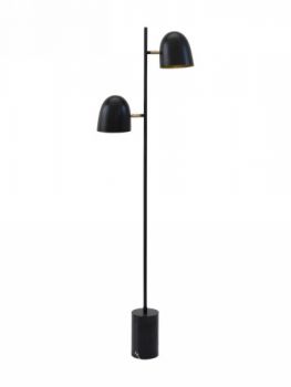 Hertex Haus ILU00693, ILU00692 Serenity Iron and marble floor Lamp with dimmer switch (Multiple Colours/Finishes)