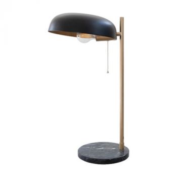 Hertex Haus ILU00745 Maui Steel Marble Desk lamp Coal