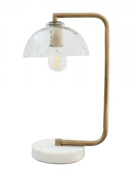 Hertex Haus ILU00757 Macallan Medium Desk Lamp in Brass