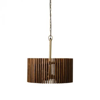 Hertex Haus ILU00922 Pringle Wooden Pendant Cinnamon