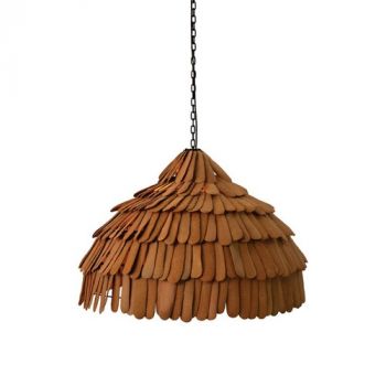 Hertex Haus ILU00935 Ophelia Large Pendant in Clay
