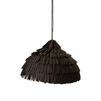Hertex Haus ILU00936 Ophelia Large Pendant in Coal