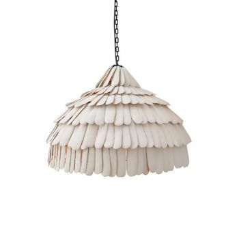 Hertex Haus ILU00837 Ophelia Large locally crafted Pendant light in Bone