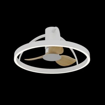 K Light 238-60-WH/LWD, 238-60-WH/WH, 238-60-BL/DWD, 238-60-BL/BL 60cm LED Ceiling Fan Light (Multiple Colours/Finishes)