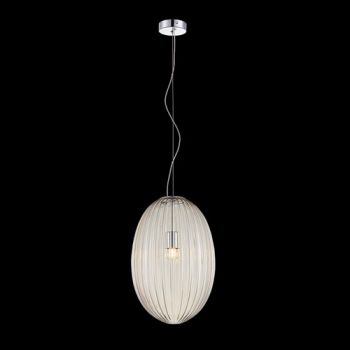 K Light A-KLCH-900-L/CG, A-KLCH-900-L/OP, A-KLCH-900-L/SM Marilyn Large Glass Pendant Chrome (Multiple Colours/Finishes)