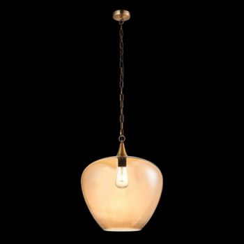 K Light A-KLCH-910-L/AB, A-KLCH-910-L/SM Apple Large Glass Pendant (Multiple Colours/Finishes)