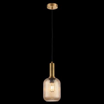 K Light A-KLCH-9006/AB, A-KLCH-9006/CL, A-KLCH-9006/SM 230v 40W Athina Cut Pendant (Multiple Colours/Finishes)