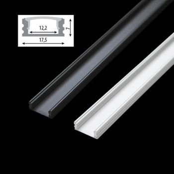 K Light AP-100-ALUMINI 1m Aluminium Profile with no Cover