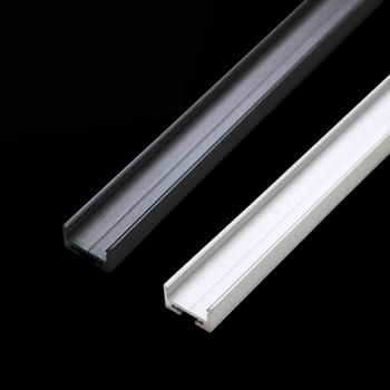 K Light AP-2119-ALUMINI, AP-2119-BLACK 1m Wide Profile with no Cover (Multiple Colours/Finishes)