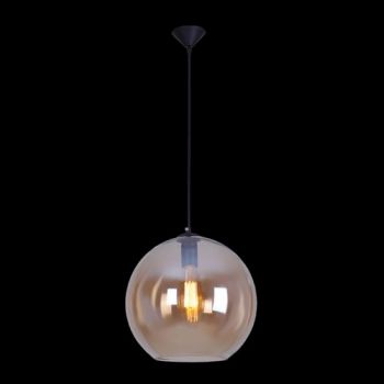 K Light CA-KLCH-108S/AB, CA-KLCH-108S/CH, CA-KLCH-108S/CO, CA-KLCH-108S/SM Small 30cm Glass Ball Pendant (Multiple Colours/Finishes)