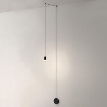 K Light CA-KLCH-1274/1 1 Light 3W G9 LED Symmetrical Wire Fitting Black
