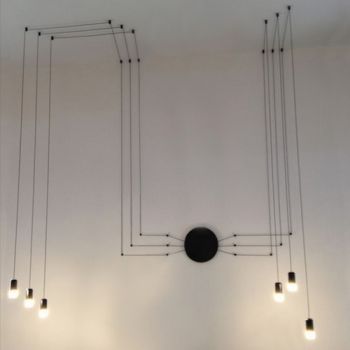 K Light CA-KLCH-1274/6 6 Light 3W G9 LED Symmetrical Wire Fitting Black