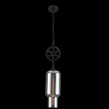 K Light CA-KLCH-3052 Industrial Cylinder Pendant Smoke Glass
