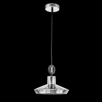 K Light CA-KLCH-3093/CH, CA-KLCH-3093/CO Diamond Cut Small Glass Pendant (Multiple Colours/Finishes)