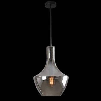 K Light CA-KLCH-336L/SM Large Vase Glass Pendant Smoke Glass
