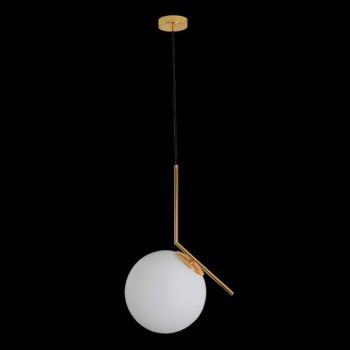 K Light CA-KLCH1626L/SG 30cm E27 Large Branch Pendant Satin Gold with Opal White Glass