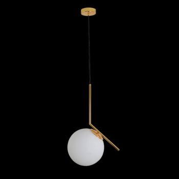 K Light CA-KLCH1626M/SG Medium 25cm White Glass Branch Pendant Gold