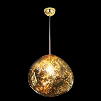 K Light WYN-KLCH-9306/GD Large Molten Pendant Gold
