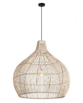 K Light E-KLCH-7150/80 230v 40W E27 Bamboo Pendant 80cm