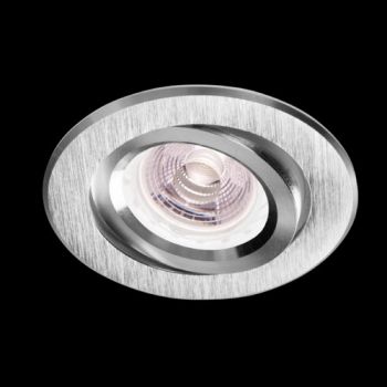 K Light ELC-57/CNC-GU CNC High Voltage Aluminium Tilt Down Light Brushed Aluminum