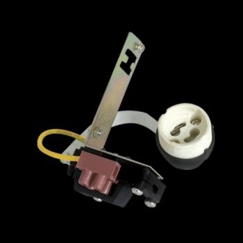 K Light ELC-GU/BRACKET High Voltage 220v GU10 Lamp Holder with Earth Wire Silicone Wires and Metal Bracket