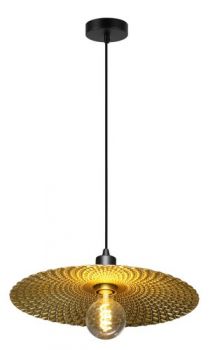 K Light G-KLCH-500/38 230v 40W E27 38cm Golden Nugget Pendant Gold