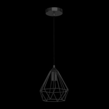 K Light G-KLCH81015S/BL, G-KLCH81015S/CH, G-KLCH81015S/CO Small Metal Prism Pendant (Multiple Colours/Finishes)