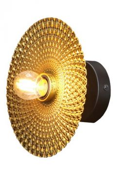 K Light G-KLW-500 230v 40W E27 Golden Nugget 22cm Wall Light Gold