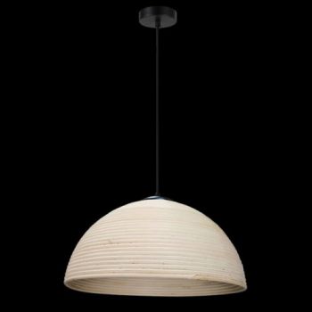 K Light GO-KLCH-362M/WD 230v 40W E27 Medium Rattan Tube Pendant