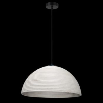 K Light GO-KLCH-362M/WH 230v 40W E27 Medium Rattan Tube Pendant