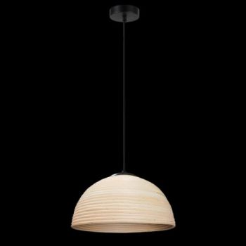 K Light GO-KLCH-362S/WD 230v 40W E27 Small Rattan Tube Pendant