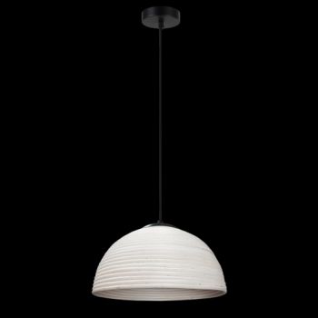 K Light GO-KLCH-362S/WH 230v 40W E27 Small Rattan Tube Pendant