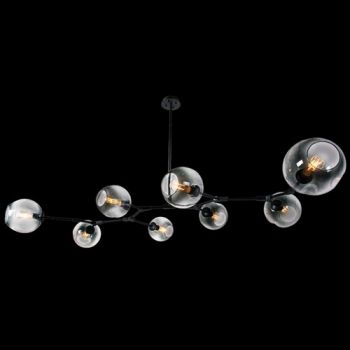 K Light GO-KLCH170-8/B, GO-KLCH170-8/SG 8 Light Molecule Horizontal Pendant (Multiple Colours/Finishes)
