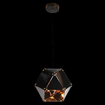 K Light GO-KLCH313-1/W 1 Light Magic Box Pendant White and Gold