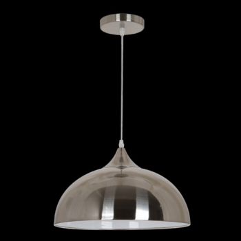 K Light H-KLCH-8033/NS Half Dome Metal Pendant Nickel Satin