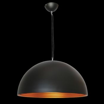 K Light H-KLCH5005-60/B, H-KLCH5005-60/W Large Dome Metal Pendant (Multiple Colours/Finishes)