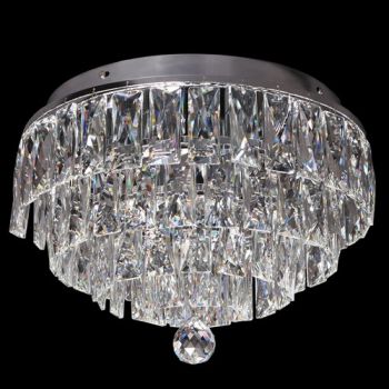 K Light HL-KLC-842 G9 Tulip K9 Crystal Ceiling Fitting Chrome