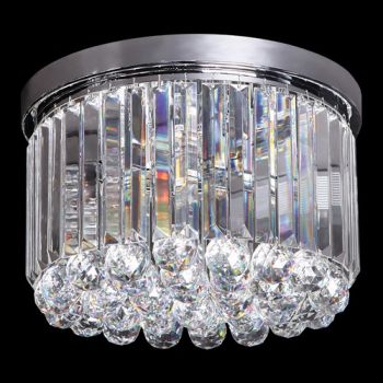 K Light HL-KLC-844 G9 Poppy K9 Crystal Ceiling Fitting Chrome