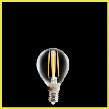 K Light HX-GL45-4W/WW 4W LED Filament GolfBall E14 Dimmable Warm White