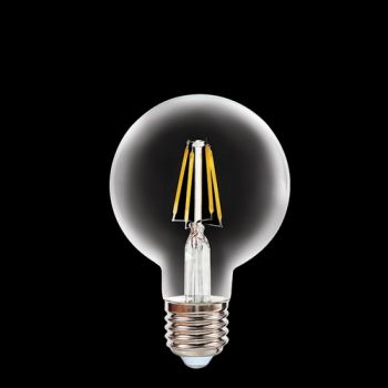 K Light HX-LG80-4W/WW 240v 4W E27 LED G80 Ball Filament Bulb