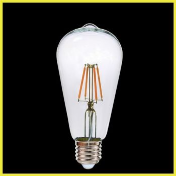 K Light HX-LST64-4W/CW 240v 4W E27 LED Filament Balloon T64 Bulb