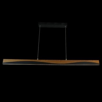 K Light J-K-LED-1298 230V 25W LED Woodline Linear Pendant 3 Black