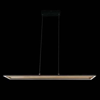 K Light J-K-LED-1541/2 230V 38W LED Woodline Twin Linear Pendant Black