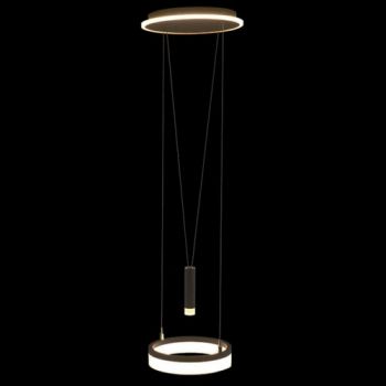 K Light J-K-LED-2530/1 230V 18W LED Pulley Pendant Black