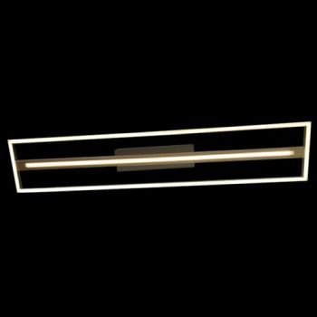 K Light J-KLC-LED-1541 230V 38W LED Woodline Twin Linear Ceiling Fitting Black
