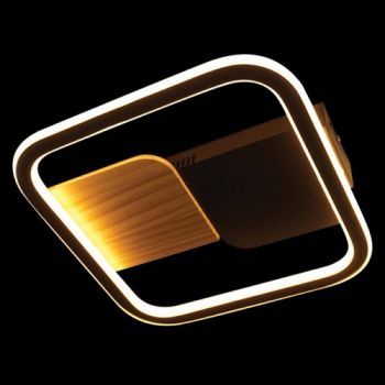 K Light J-KLC-LED-864 230V 18W LED Square Yin&Yang Ceiling Fitting Black
