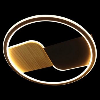 K Light J-KLC-LED-871 230V 32W LED Large Round Yin&Yang Ceiling Fitting Black