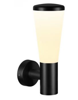 K Light JB-KLG-2613 230v E27 Lighthouse Outdoor Wall Light Black with Polycarbonate Diffuser