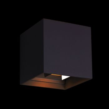 K Light JB-LED-007S/BL, JB-LED-007S/WH, JB-LED-007S/DG 230v 6W LED SMD Up/Down Square Beam Adjustable Wall Light (Multiple Colours/Finishes)